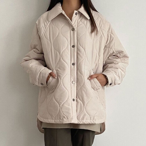 아이우먼 루즈핏3온스누빔자켓 SMO703M311 빅사이즈