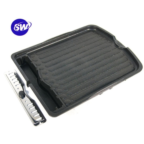 리빙온  국산 사각구이팬 일체형기름받이 구이판 삼겹살구이팬 그릴 불판 1개 SW-704P