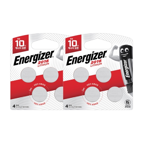 에너자이저  리튬 코인 건전지 2016 2개 4개입