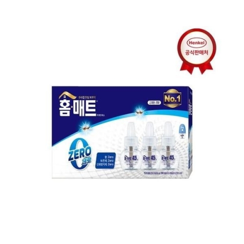 모기약 홈매트 리퀴드 제로 리필 3입