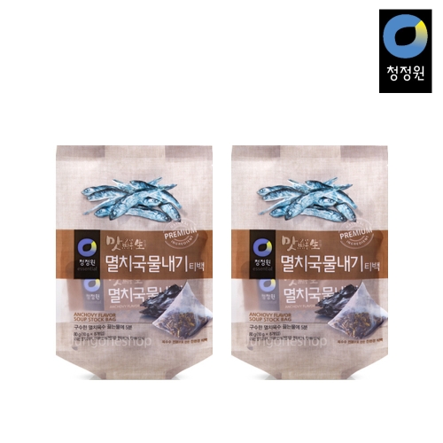 청정원 맛선생 멸치국물내기 티백 80g 2개