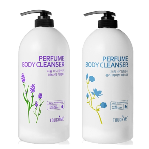 터치미 퍼퓸 바디워시 라벤더 1500ml + 화이트머스크 1500ml 1세트