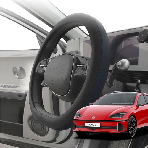 카프트  아이오닉6 핸들커버 투톤 가죽 D컷