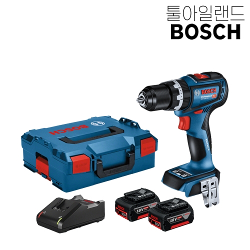 보쉬 GSB18V-90C 충전드릴 드라이버 5.0Ah 배터리2개 2개