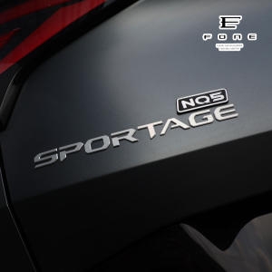 기아  스포티지 NQ5 레터링 메탈 엠블럼 로고 튜닝