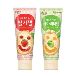 복음자리 바로 짜먹는 딸기잼 100g +사과버터잼 100g