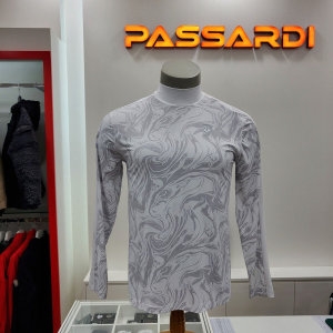 파사디 남성 스컬전판 반목긴팔티셔츠_Q22TP006XMG