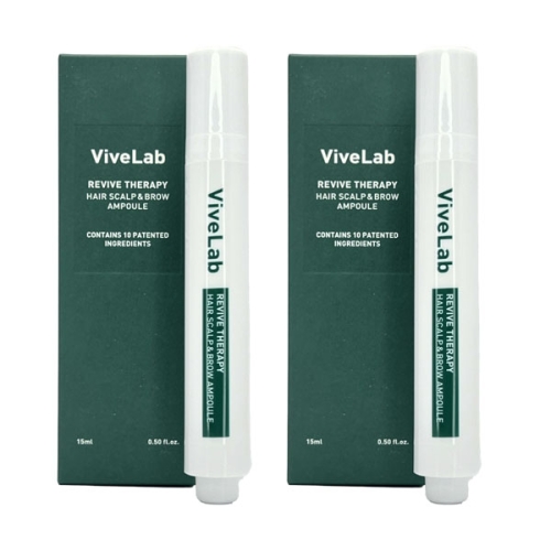 바이브랩 리바이브 테라피 헤어 스칼프 앤 브로우 앰플 15ml