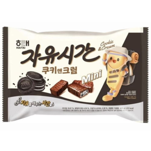 해태제과  자유시간 미니 쿠키앤크림 400g 1개
