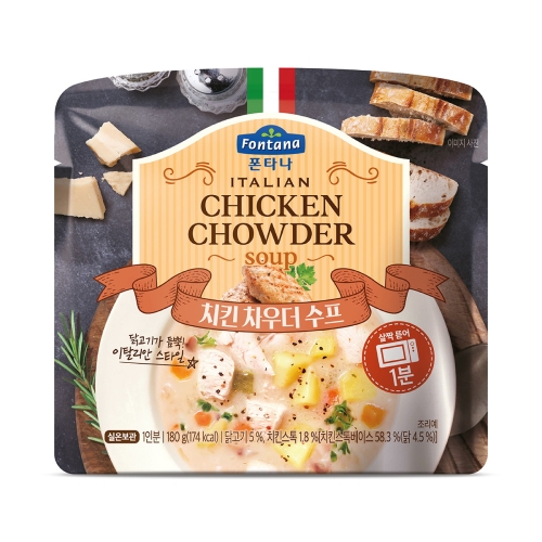 샘표식품 폰타나 치킨 차우더 수프 180g