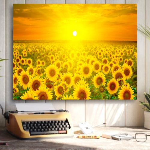 세잔느화실  돈이 들어오는 해바라기 액자