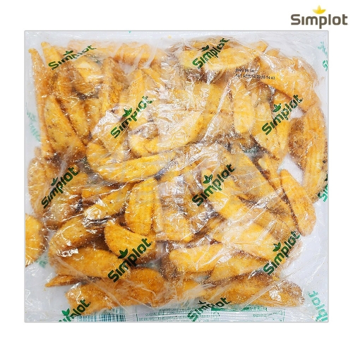 심플로트  8컷 크런치웨지 양념반달감자 2kg 감자튀김 1개