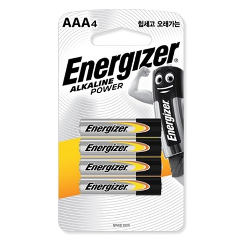에너자이저  알카라인 건전지 AAA 4개입 1개