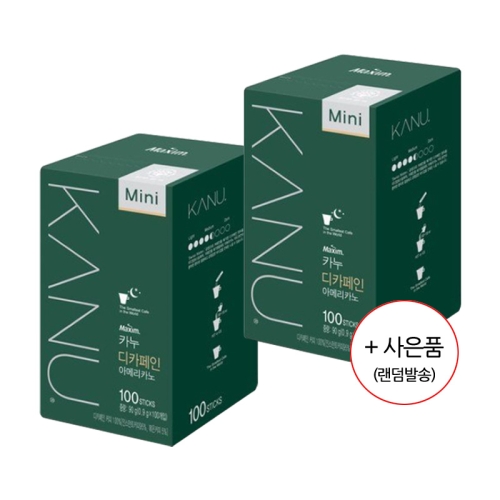 동서식품 맥심 카누미니 디카페인 200T 100Tx2개