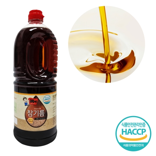 청정식품 고소한 참기름 1.8L