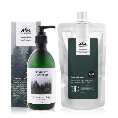 맨허스트 쉐이빙 젤 300g + 리필 250g 세트