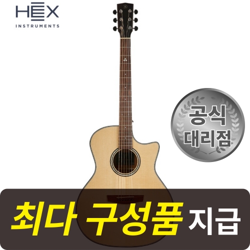 헥스  통기타 QUEEN GA500CE 올솔리드 GA바디 픽업장착