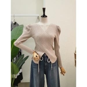 포커스 3J9KT5626 크로스 포인트 퍼프 니트