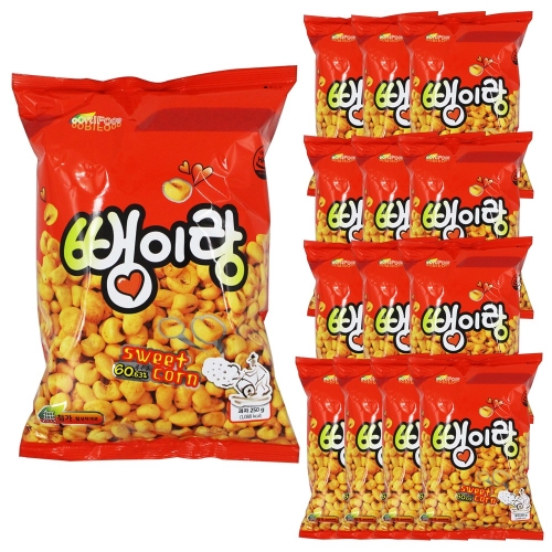 우리식품  뻥이랑 250g 14개 1박스 뻥이요 달콤한 맛