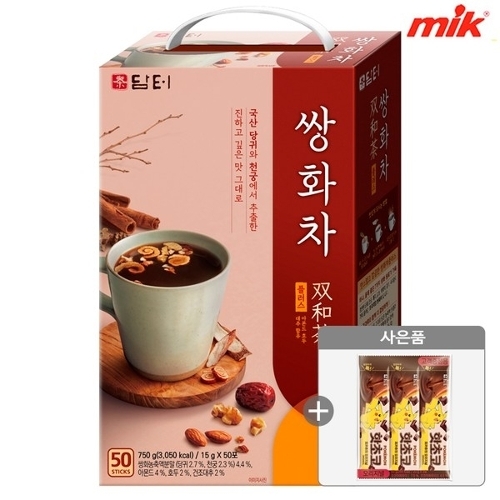 담터  쌍화차 플러스 50T +핫초코3T증정 ID당1개