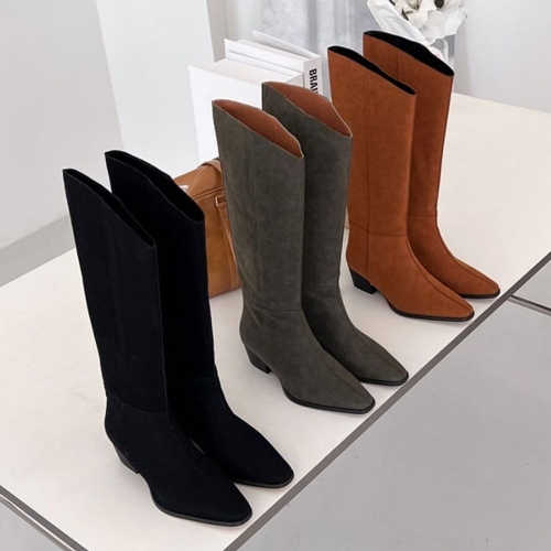 홀릭 HKR039 여성 롱부츠 가을 겨울 패션 가죽 부츠