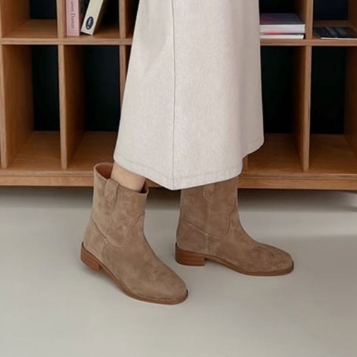 홀릭 HKR003 여성 부츠 따뜻한 스웨이드 가죽 부츠