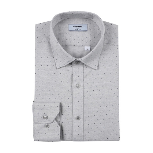 레노마 잔잔한도트짜임의기모셔츠RMWSL0153GYSU