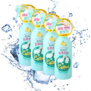 온더바디 발을씻자 코튼 풋샴푸 프레쉬 레몬민트 385ml