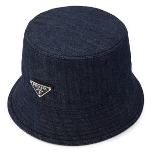 프라다 삼각로고 패치 데님 버킷햇_2HC137 AJ6 F0008