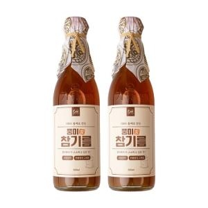 자연맛남 순수 통참깨 저온압착 풍미 참기름 350ml 2병