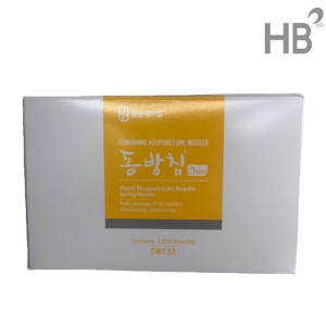 동방 수지침 100쌈 0.18X8mm / 일회용침 멸균수지침 소독침 병원용 국산침