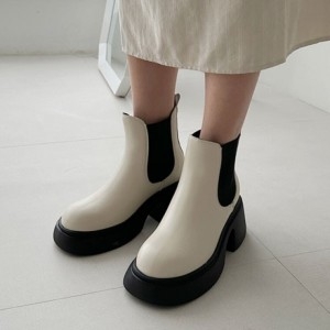 홀릭 HSM007 여성 부츠 소가죽 발편한 가을 겨울 워커