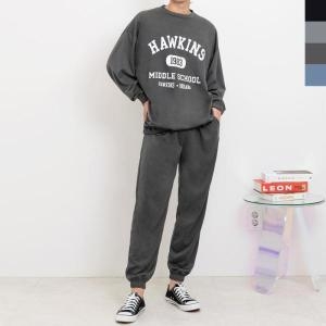 셀러허브 유니섹스 GQQ M781_M880 남자호킨스맨투맨조거세트