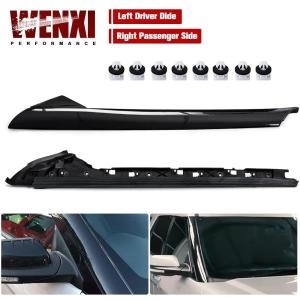 포드 익스플로러 2011-2019 2.3L / 3.5L 용 전면 왼쪽 오른쪽 A-필러 윈드 실드 외부 트림 몰딩 내부 라이