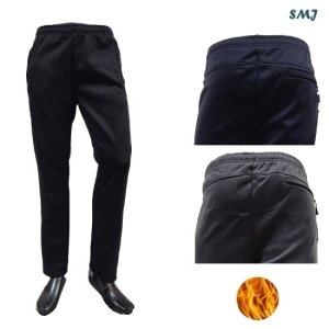 에스엠진 SMJ386k 밴드 기모 바지 중년 남성 겨울 바지 다용도