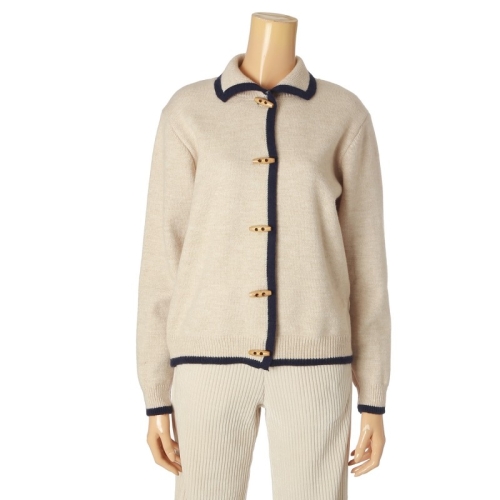 포커스 우드버튼 카라 가디건 FWD3K7KC03422