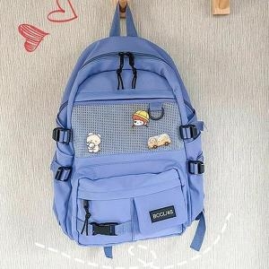 프롬슈 원터치버클 포켓 남녀공용 스트릿백팩 학생배낭 S6068603