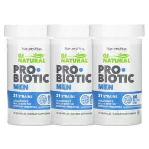 네이처스플러스 GI Natural 남성용 프로바이오틱 600억 CFU 30캡슐