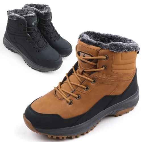 뉴에이치 HS-0605 남성용 경량 방한화 털안감 겨울부츠 하