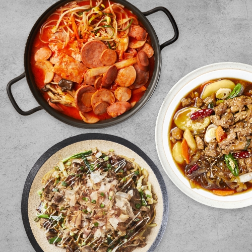 쿡솜씨 아이들캠핑세트 안동찜닭+우삼겹야끼소바+햄가득부대찌개 밀키트 5인분 - 에누리 가격비교