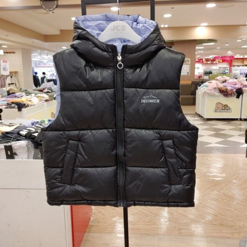 제이씨비 주니어 여아 리버시블 양면 후드 패딩조끼 베스트 JBV0S741 GSB