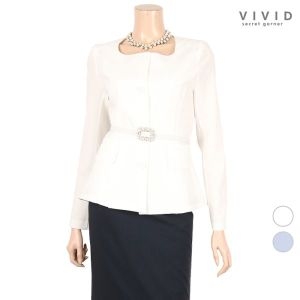 비비드 SG 스퀘어넥 벨티드자켓 VS121005