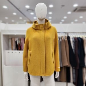 조이너스 여성 자켓 후드 안감 누빔 모직 하프 코트JDW0WJK0470