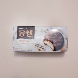 롯데  과자마켓 3300 몽쉘 크림 6P 204g