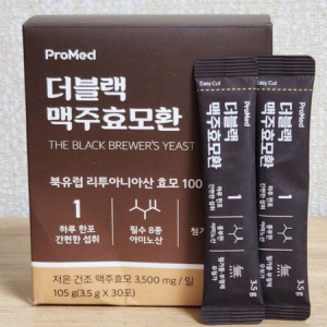프로메드 더블랙 맥주효모환 3.5g 30포