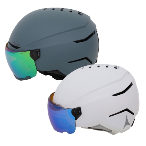 아토믹  성인용 스키 보드 고글 일체형 헬멧 L 화이트 L