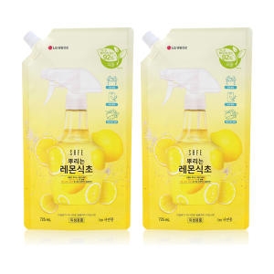 세이프 뿌리는 레몬식초 리필형 725ml, 2개