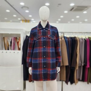 조이너스 여성 자켓 남방형 체크 모직 겨울 브랜드DW0WJK0270