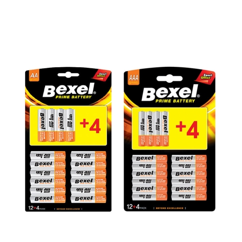 벡셀  알카라인 AA/AAA 12+4 16개입