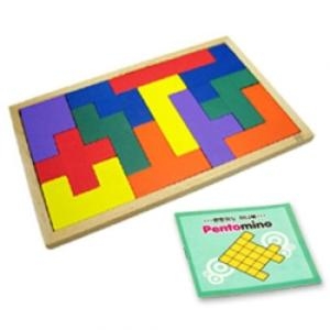 원목 펜토미노 게임 맞추기 모양맞추기 나무블럭